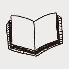 book doodle drawing