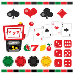 Retro Casino Night Design Elements