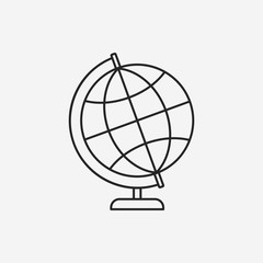 Globe line icon