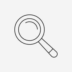 Magnifier line icon