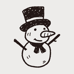 snowman doodle