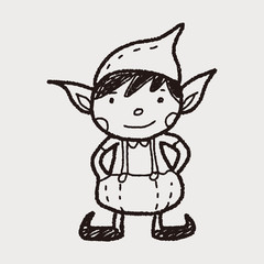 Christmas elf doodle