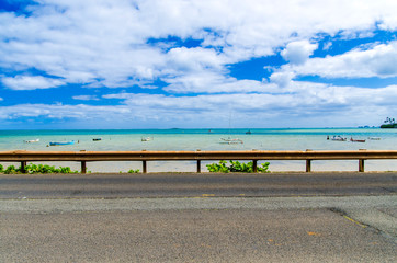 Kaneohe Bay as seen from the Kamehameha Highway