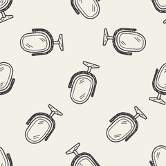 mirror doodle seamless pattern background