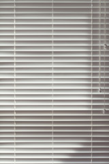 Obraz premium Background of closed wooden venetian blinds