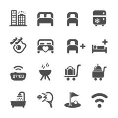 hotel service icon set 10, vector eps10