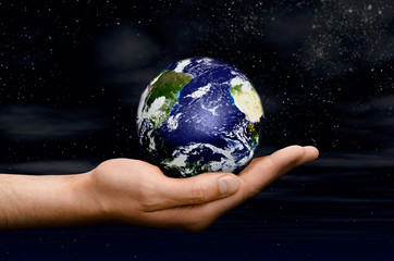  planet on a hand