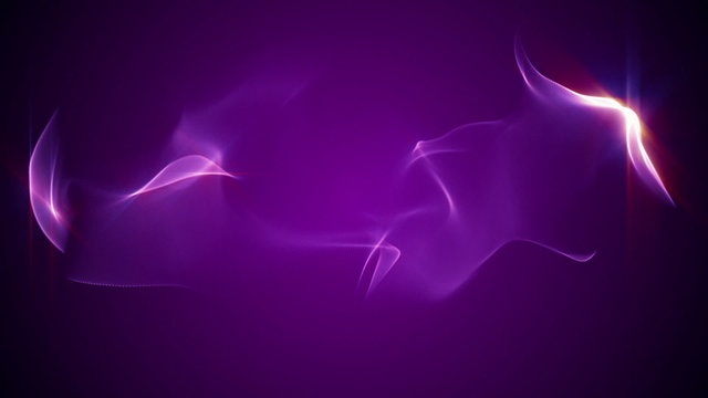 Silky wave, abstract flowing background against lila background, loop