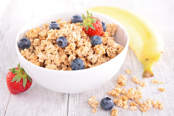 muesli with fruits