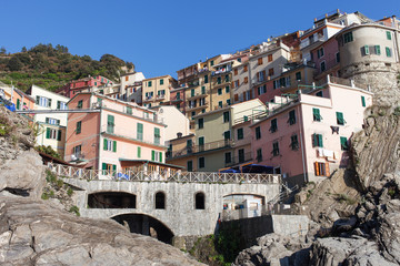 Fototapeta na wymiar Manarola village , Cinque Terre, Italy.