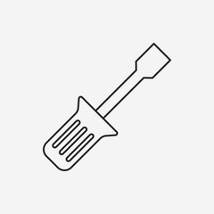 Screwdrivers line icon