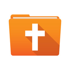 Obraz premium Folder icon with a cross