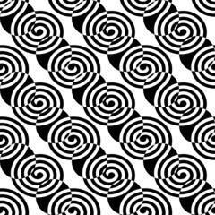 Seamless Curved Shape Pattern