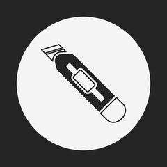 Utility knife icon