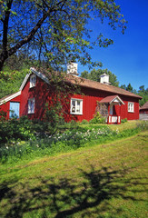 Fototapeta na wymiar Rött hus.