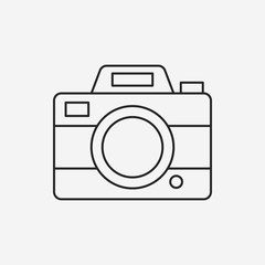 camera line icon