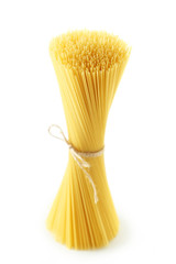 Spaghetti isolated on a white background