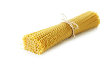 Spaghetti isolated on a white background