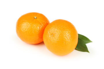 Mandarin isolated on white