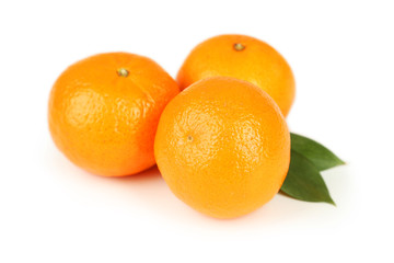 Mandarin isolated on white