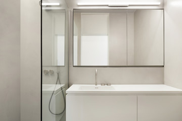 Architecture, empty bathroom