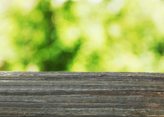 Background with wooden table