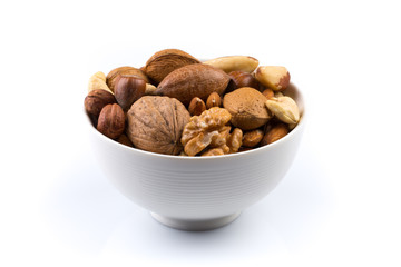 Nuts mix in bowl