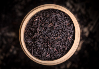 Dried black tea