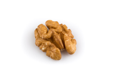 Walnuts isolated on white background