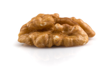 Walnuts isolated on white background