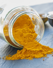 Close-up of curry spice