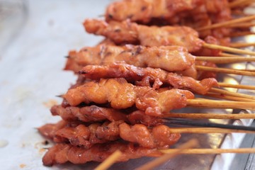Bar-B-Q or BBQ grill of meat