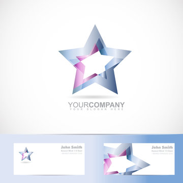 Blue Star Logo Metal