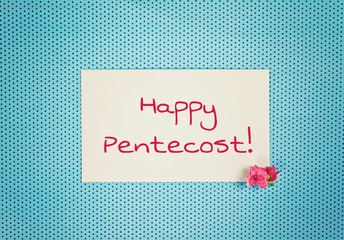 greeting card background - happy pentecost
