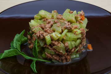 Tuna and celery salad