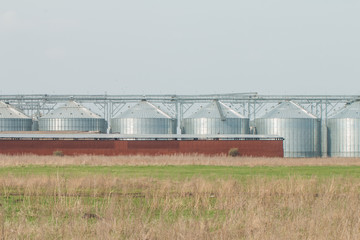 Obraz premium silos for agricultural goods