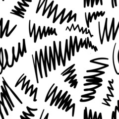 Seamless stylish hand drawn pattern. 