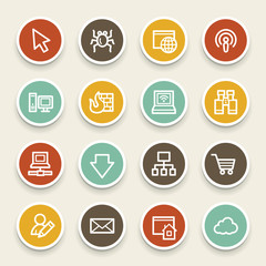 Internet web icons set
