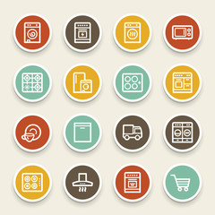 Kitchen Appliances Web Icons