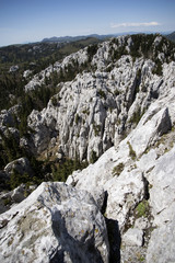 white rocks landscape