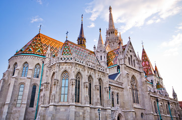 Fototapeta na wymiar St Matthias church in Budapest, Hungary