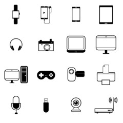 gadget and mobile device icon set vector illustration