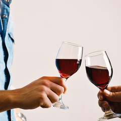tasting wine