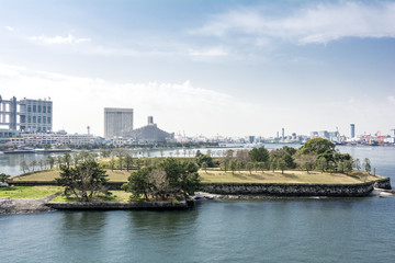 台場公園と周辺の風景