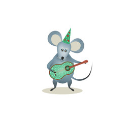 mouse and guitar
