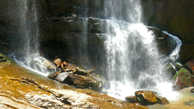 Waterfall Ramboda in Sri Lanka

