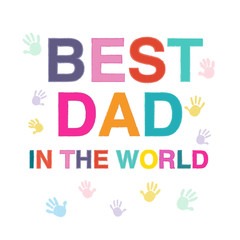 Father's Day greeting card with fabric texture patterns