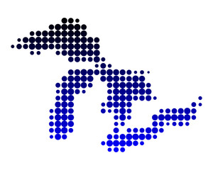 Karte der Großen Seen