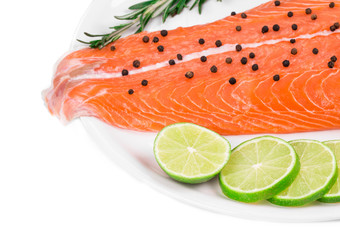Salmon fillet with pepper citrus.