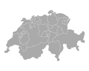 Karte der Schweiz